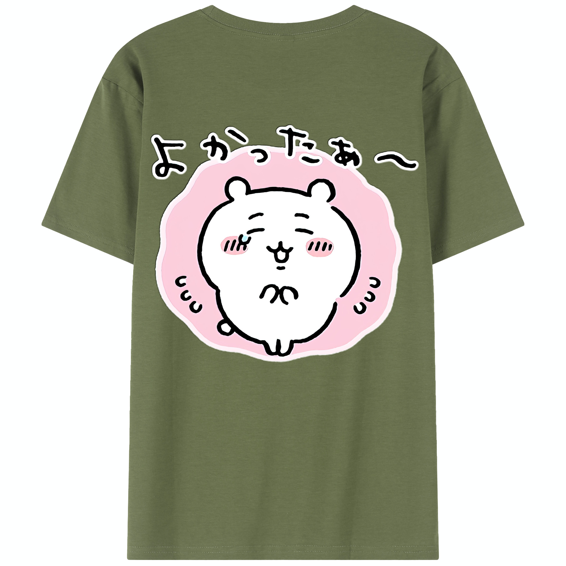 （画像用） ちいかわ ちいかわ Chii-kawa chiikawa 綿100％半袖Tシャツ（背面プリント）